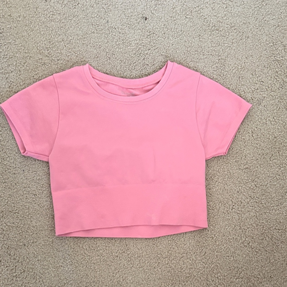 Vibrant Pink Short Sleeve Kids Tee
